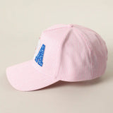 USA Pink Striped Trucker Hat