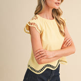 Sunshine Scallop Top