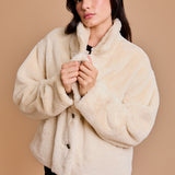 Cream Faux Fur Jacket