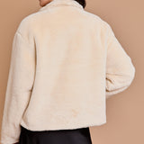 Cream Faux Fur Jacket