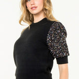 THML Sequin Sleeve Top