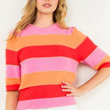 THML Pink Stripe Sweater