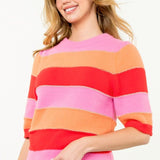 THML Pink Stripe Sweater