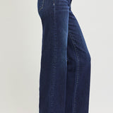 Mid Rise Wide Leg Jeans - Dark