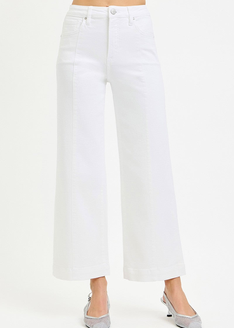 Tummy Control High Rise Crop Wide Pants
