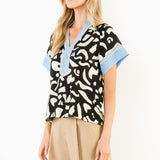 THML Abstract Breeze Contrast Top