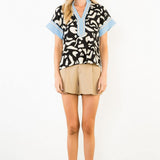 THML Abstract Breeze Contrast Top