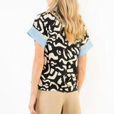 THML Abstract Breeze Contrast Top