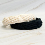 Retro Yarn Knit Braided Headband