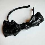 Patent Double Bow Headband