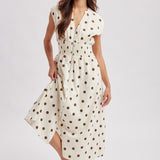 Polka Dot Zip Dress