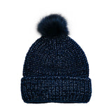 Taylor Metallic Shimmer Pom Pom Hat