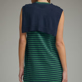 Green with Envy Striped Shift Dress