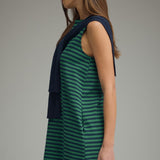 Green with Envy Striped Shift Dress