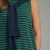 Green with Envy Striped Shift Dress