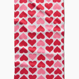 Geometry Blushing Hearts Towel