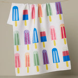 Geometry Poppy Popsicles Tea Towel