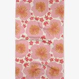 Geometry Hibiscus Sunset Tea Towel