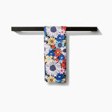 Geometry Wildflowers Bouquet Tea Towel
