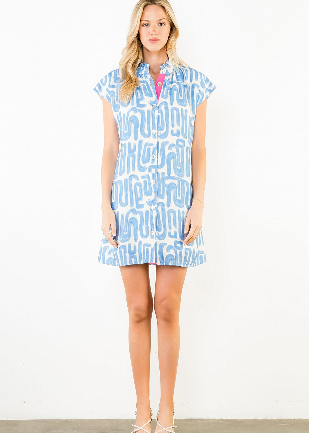 THML Geo Print Short Dress