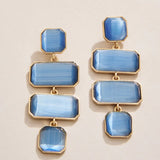 Quad Earrings Optic Blue