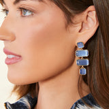 Quad Earrings Optic Blue