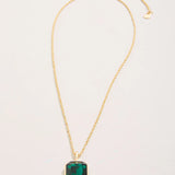 Grand Chateau Necklace 18“ Dark Green