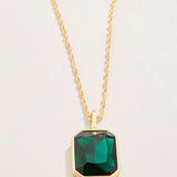 Grand Chateau Necklace 18“ Dark Green