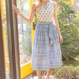 Scarlett Mixed Print Midi Dress