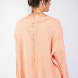 Heart’s Desire Rib Knit Pullover