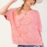 Ella Daisy Patch Pullover