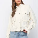 Stand Collar Utility Jacket