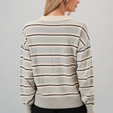 Striped Polo Sweater