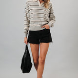 Striped Polo Sweater