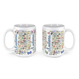 mug with a map of Indiana design