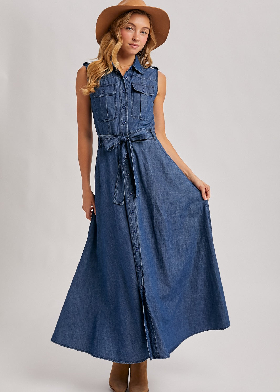 Denim Maxi Dress
