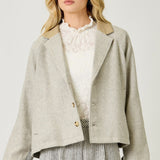 3 Button Jacket - Oatmeal Mix