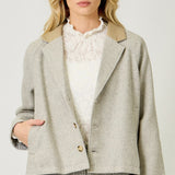3 Button Jacket - Oatmeal Mix