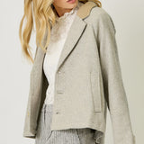 3 Button Jacket - Oatmeal Mix
