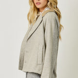 3 Button Jacket - Oatmeal Mix