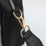 Black Trimmed Clear Bag