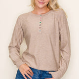 Henley Sweater - Oatmeal