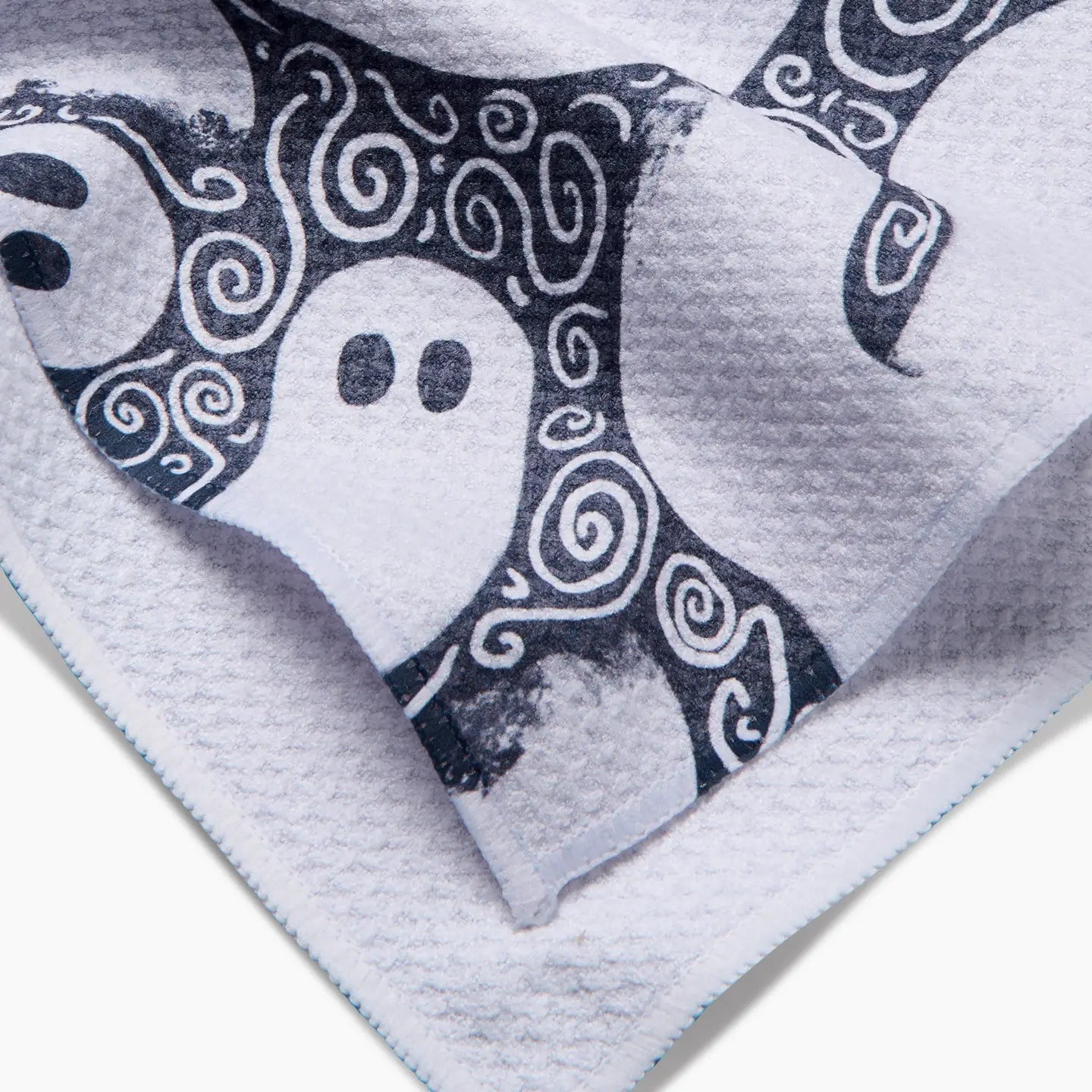Geometry Swirling Ghosts Tea Towel