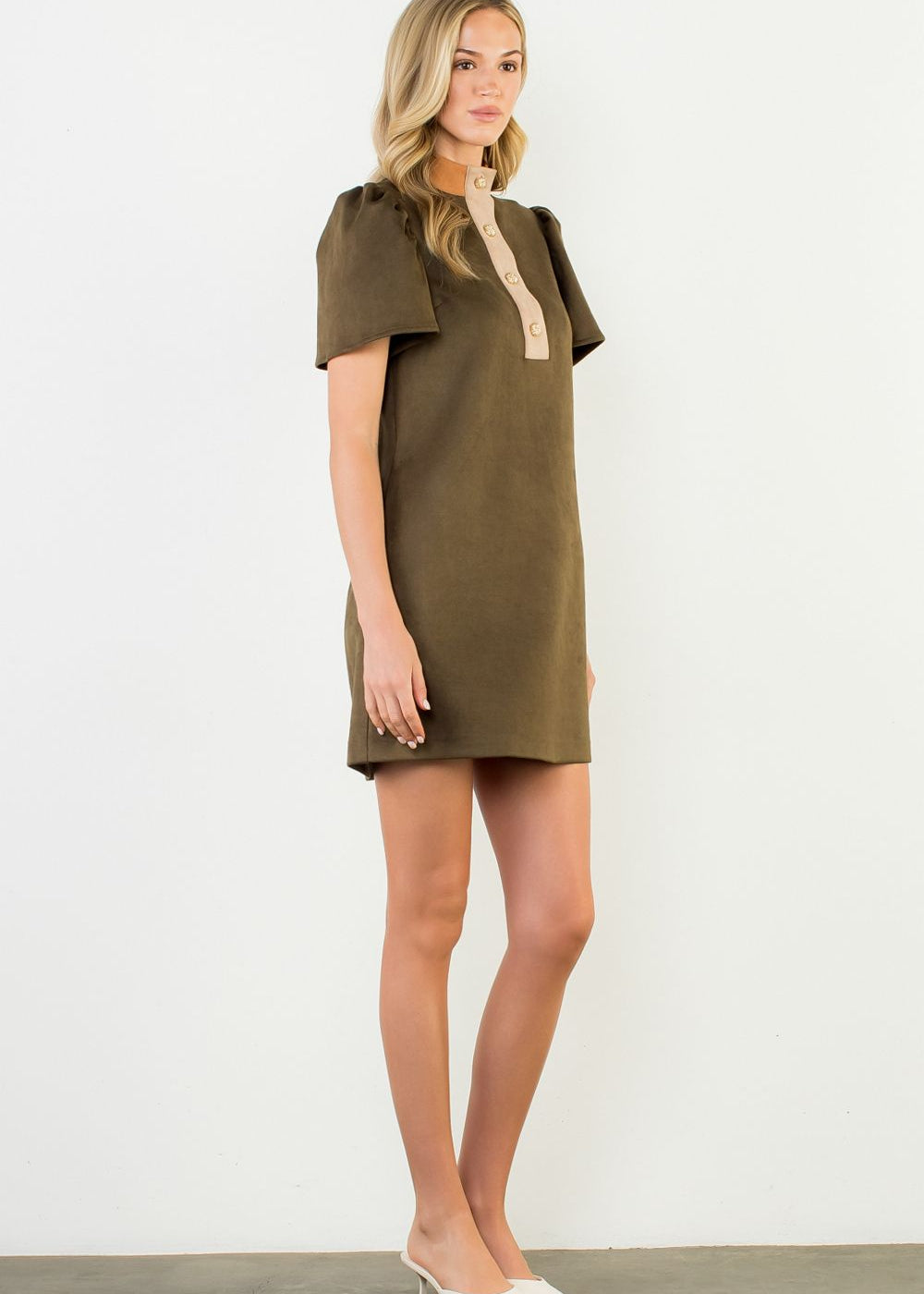 THML Olive Short Dress