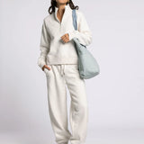 Serenity Fleece 1/4 Zip Pullover - Oatmeal
