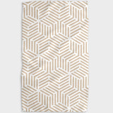 Geometry Stacked Cubes Kitchen Tea Towel