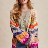 Rainbow Crochet Cardigan