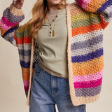 Rainbow Crochet Cardigan