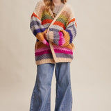 Rainbow Crochet Cardigan