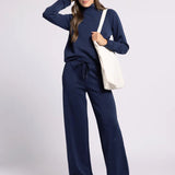 Kia Knit Pants - Deep Blue